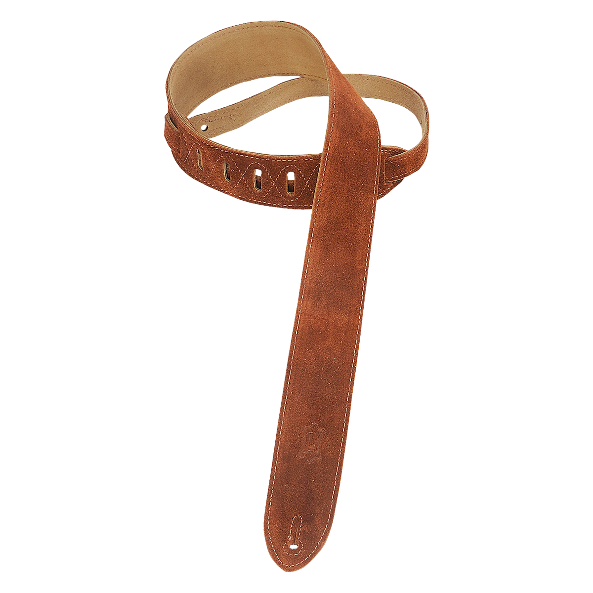 Levy's Strap - 2" Suede Guitar Strap Brown