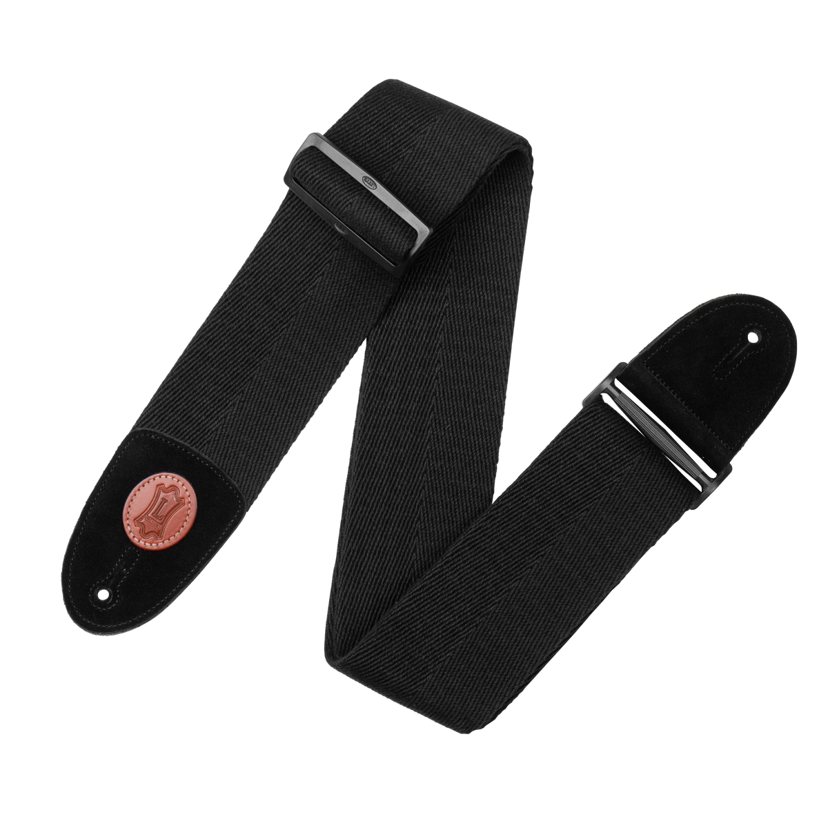 Levy's 3" Heavy Weight Cotton Guitar Strap Black