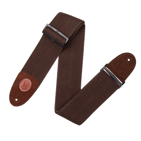 Levy's 3" Heavy Weight Cotton Guitar Strap Brown
