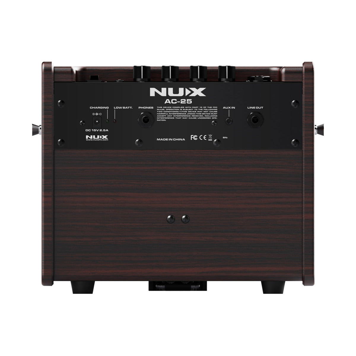 NUX AC-25 Portable Acoustic Guitar Amplifier – 25W Compact Practice Amp — official NUX photo 3