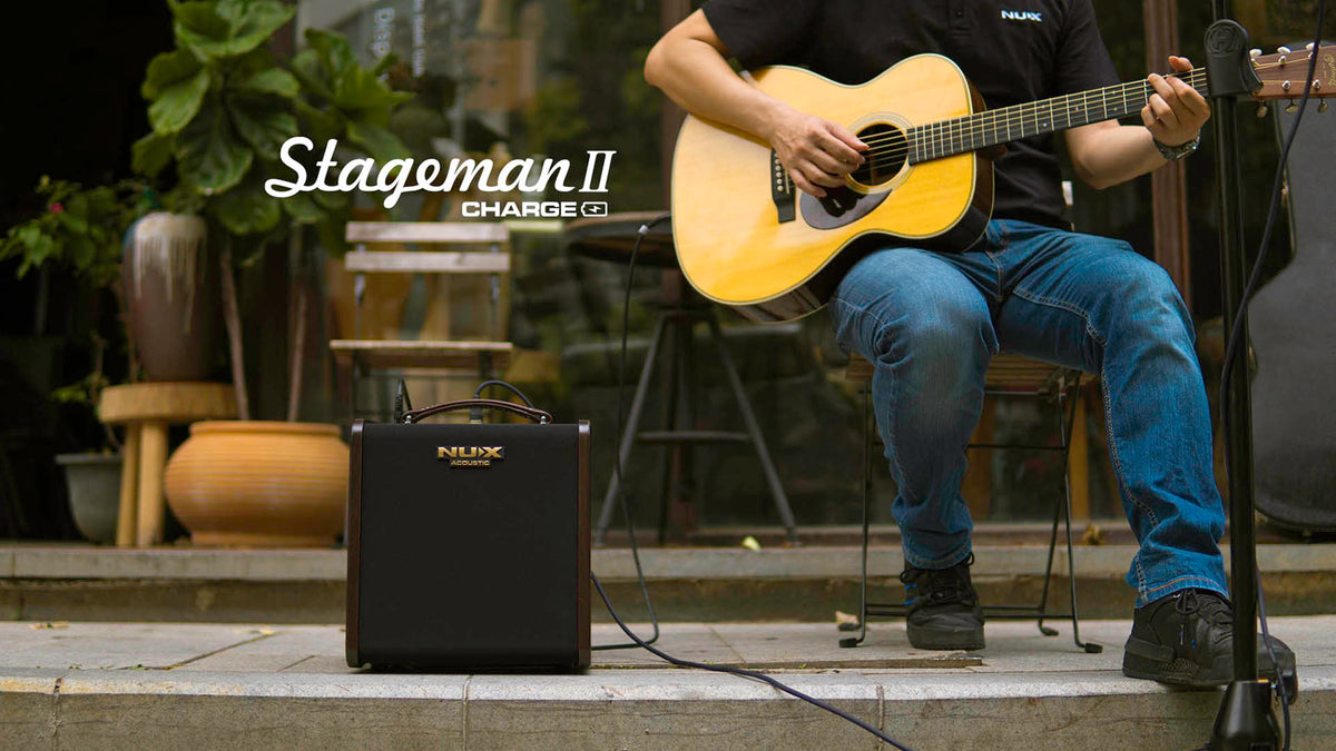 NUX AC-80 Stageman II 80W Acoustic Guitar Amplifier – Portable Acoustic Amp with Effects — official NUX photo 6