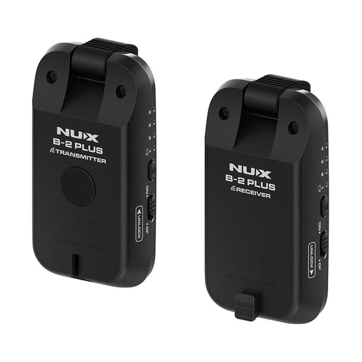 NUX B2 PLUS Wireless Guitar System – 2.4GHz Digital Low-Latency Plug-and-Play Wireless Kit — official NUX photo 5