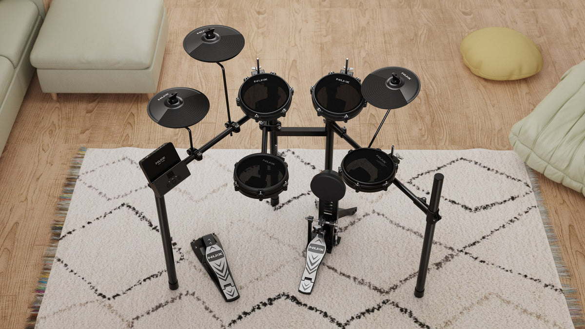 NUX DM110 All-Mesh Electronic Drum Kit – Compact Digital Drum Set with Mesh Heads — official NUX photo 7