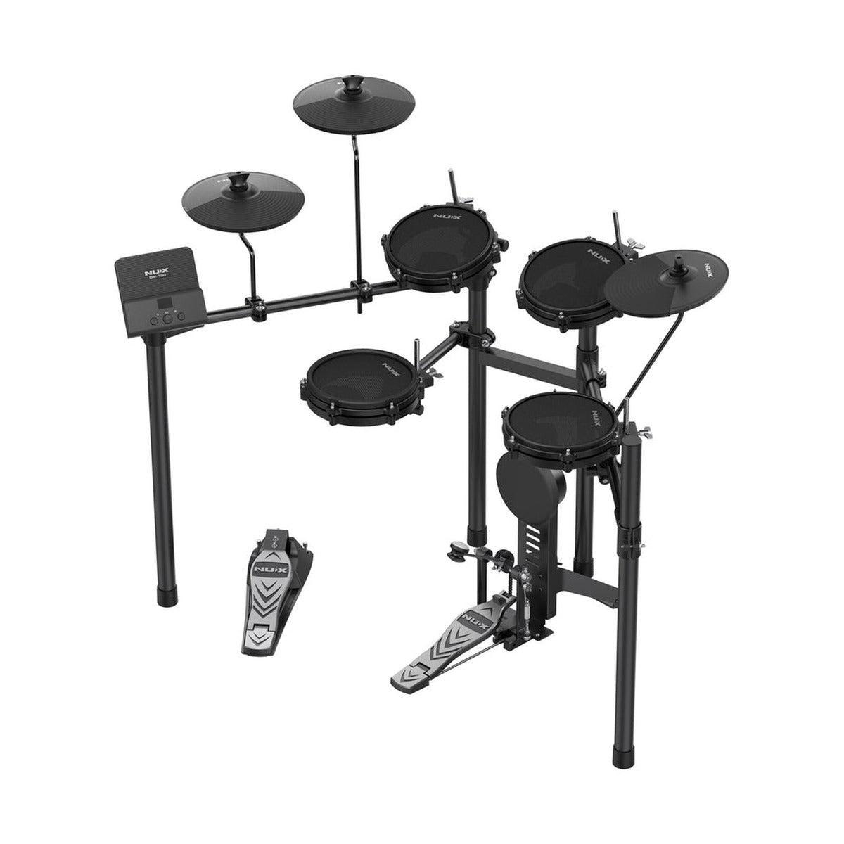NUX DM110 All-Mesh Electronic Drum Kit – Compact Digital Drum Set with Mesh Heads — official NUX photo 4