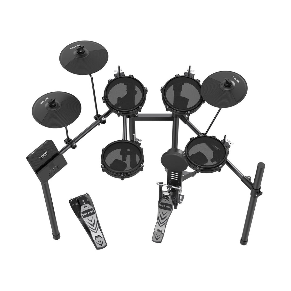 NUX DM110 All-Mesh Electronic Drum Kit – Compact Digital Drum Set with Mesh Heads — official NUX photo 2