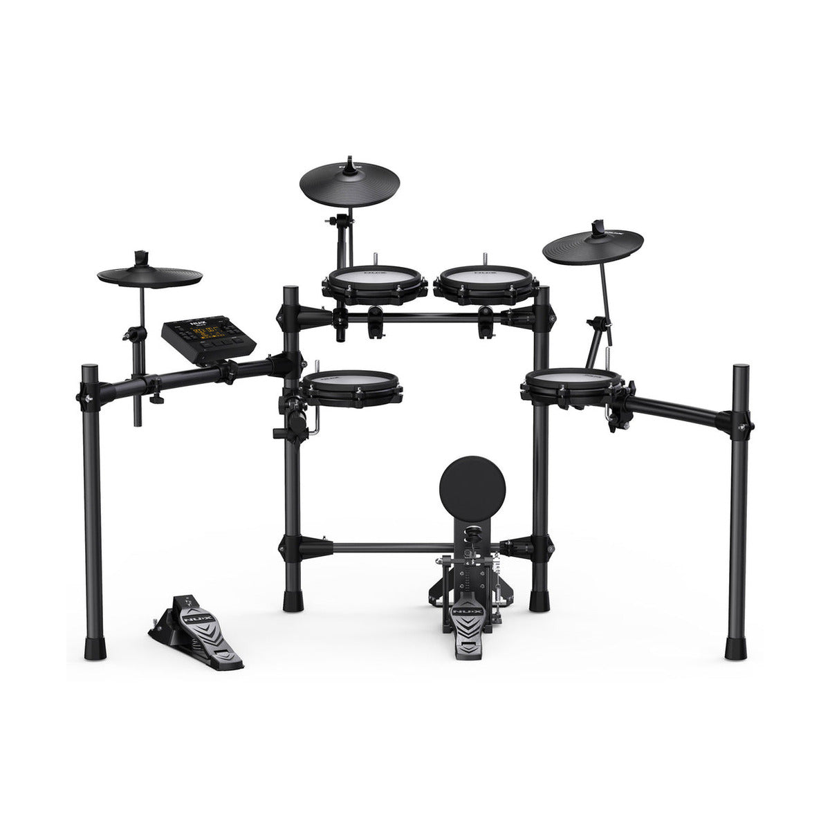 NUX DM-210 Electronic Drum Kit – All Mesh Head Digital Drum Set
