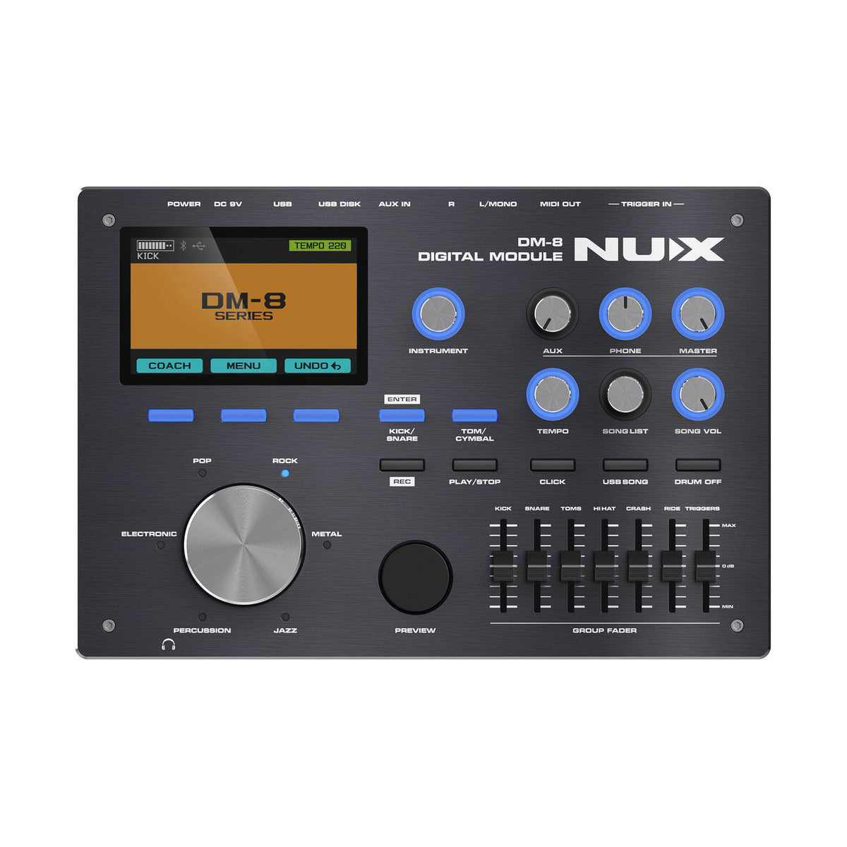 NUX DM-8 Digital Drum Kit – Professional Electronic Drum Set — official NUX photo 4