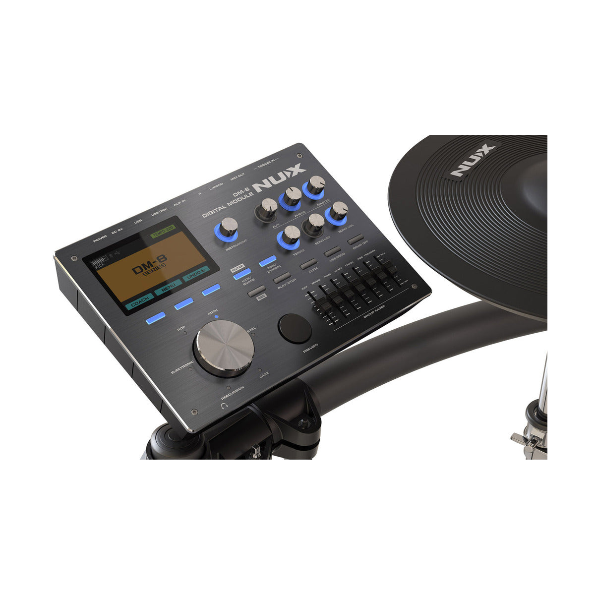 NUX DM-8 Digital Drum Kit – Professional Electronic Drum Set — official NUX photo 2