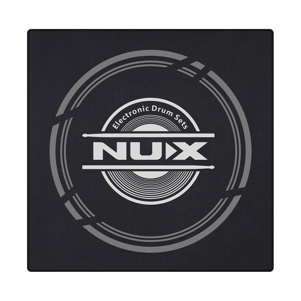 NUX Drum Rug 1.3m x 1.3m – Non-Slip Drum Mat for Stability & Pedal Grip — official NUX photo 1