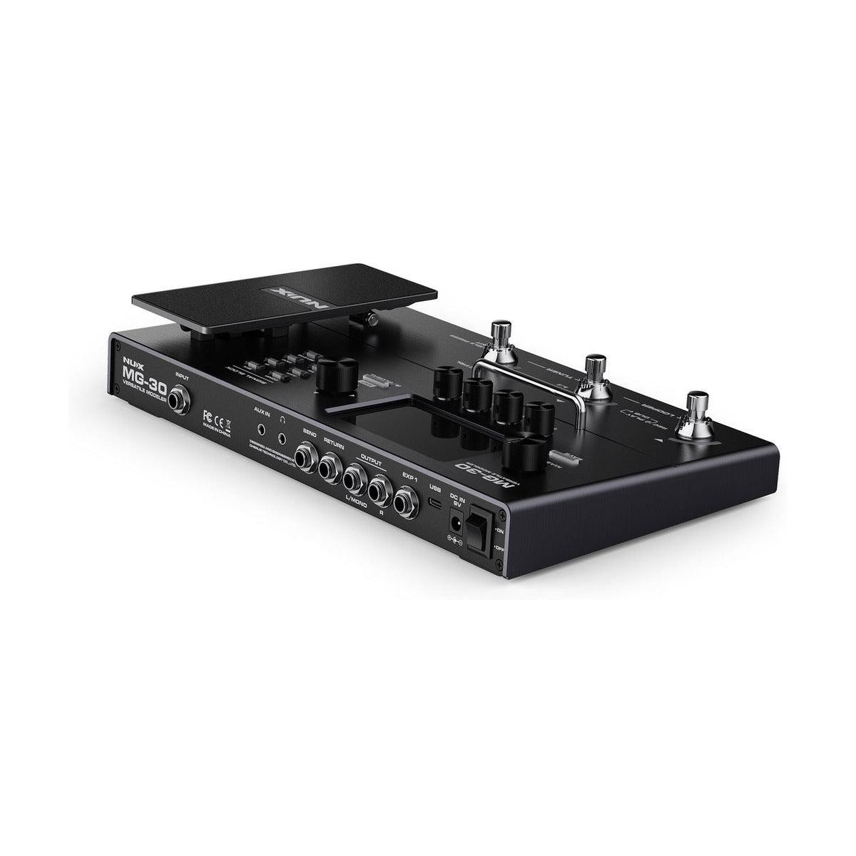 NUX MG-30 Multi Effects Pedal – Amp Modelling Guitar Processor with IR Loader & USB Interface — official NUX photo 3