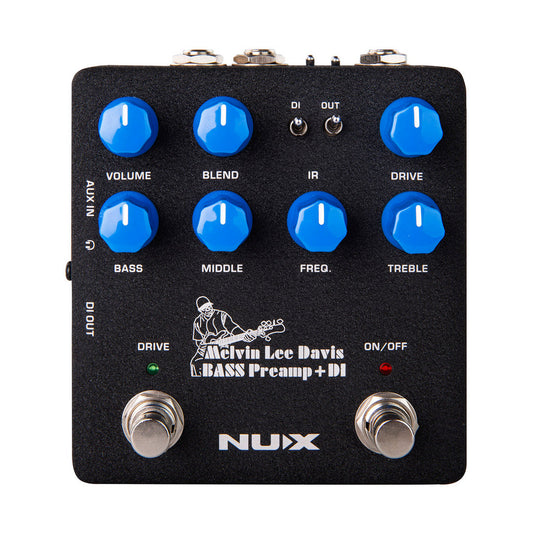 NUX Melvin Lee Davis NBP-5 Bass Preamp + DI Pedal — official NUX photo 1