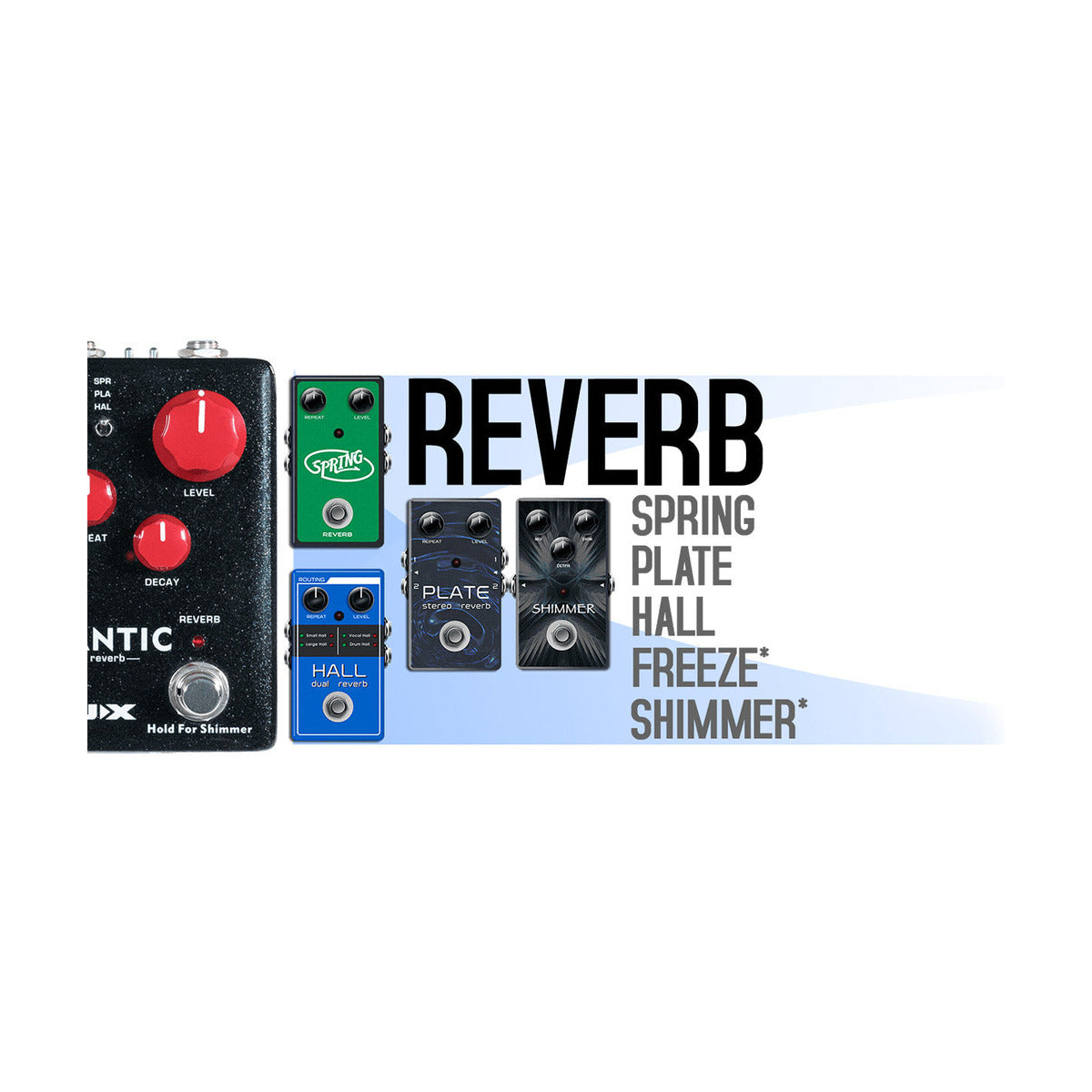NUX Atlantic Delay & Reverb Pedal – Stereo Ambient Effects with Smart Tap Tempo — official NUX photo 6