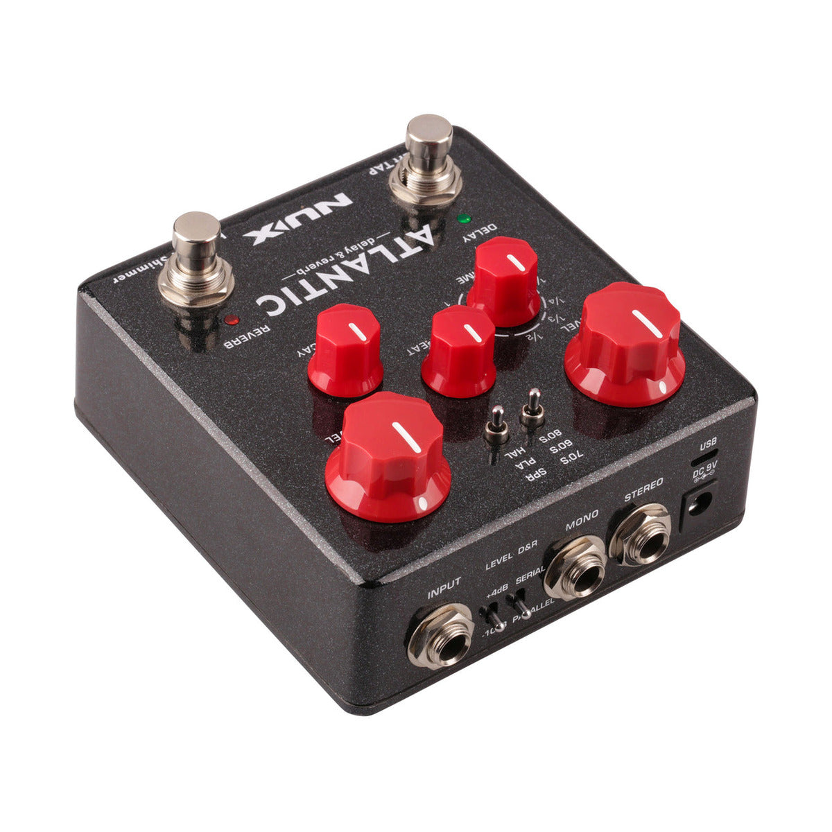 NUX Atlantic Delay & Reverb Pedal – Stereo Ambient Effects with Smart Tap Tempo — official NUX photo 3
