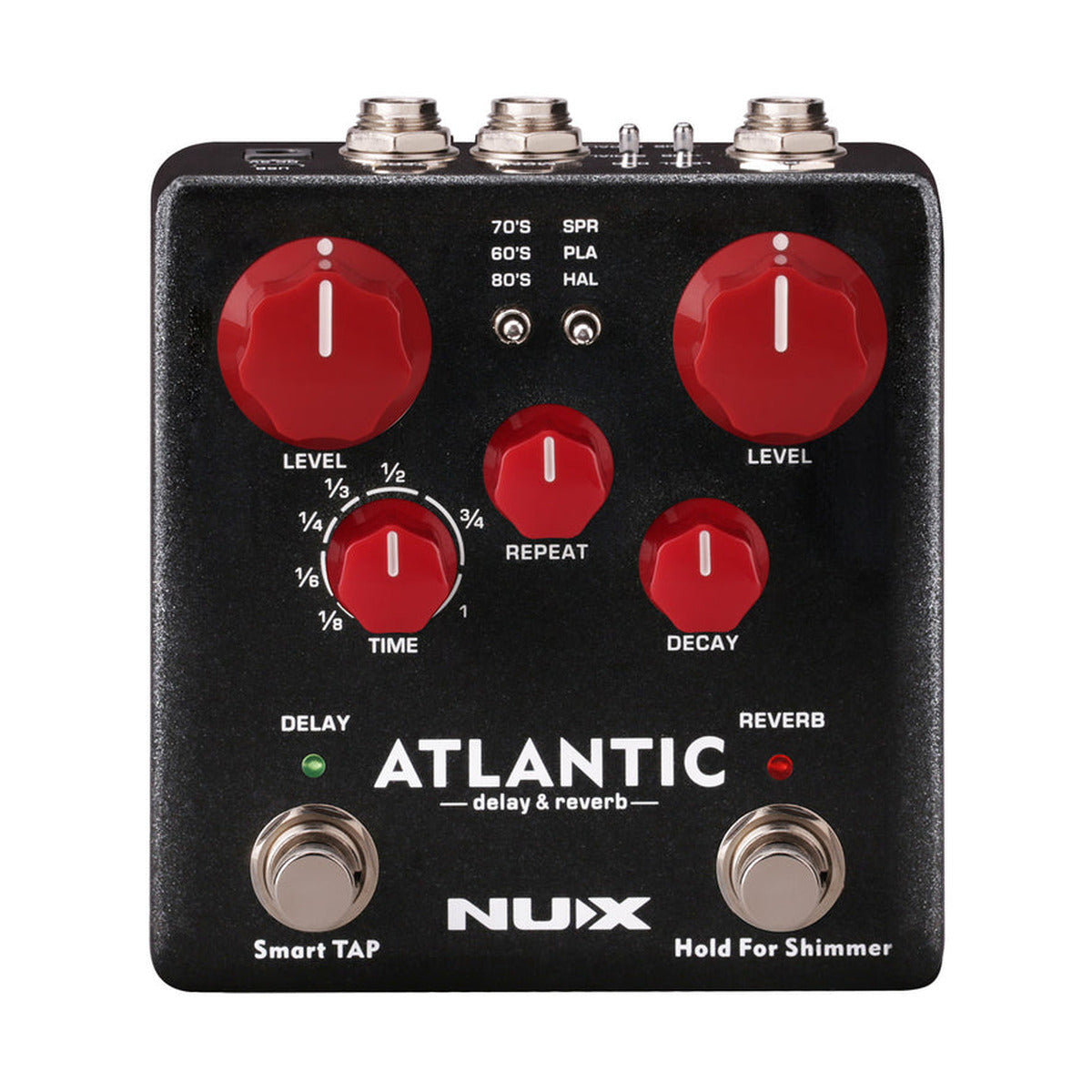NUX Atlantic Delay & Reverb Pedal – Stereo Ambient Effects with Smart Tap Tempo — official NUX photo 1