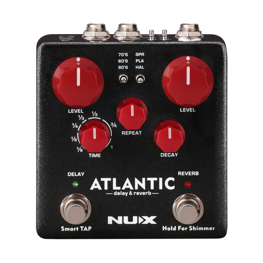 NUX Atlantic Delay & Reverb Pedal – Stereo Ambient Effects with Smart Tap Tempo — official NUX photo 1