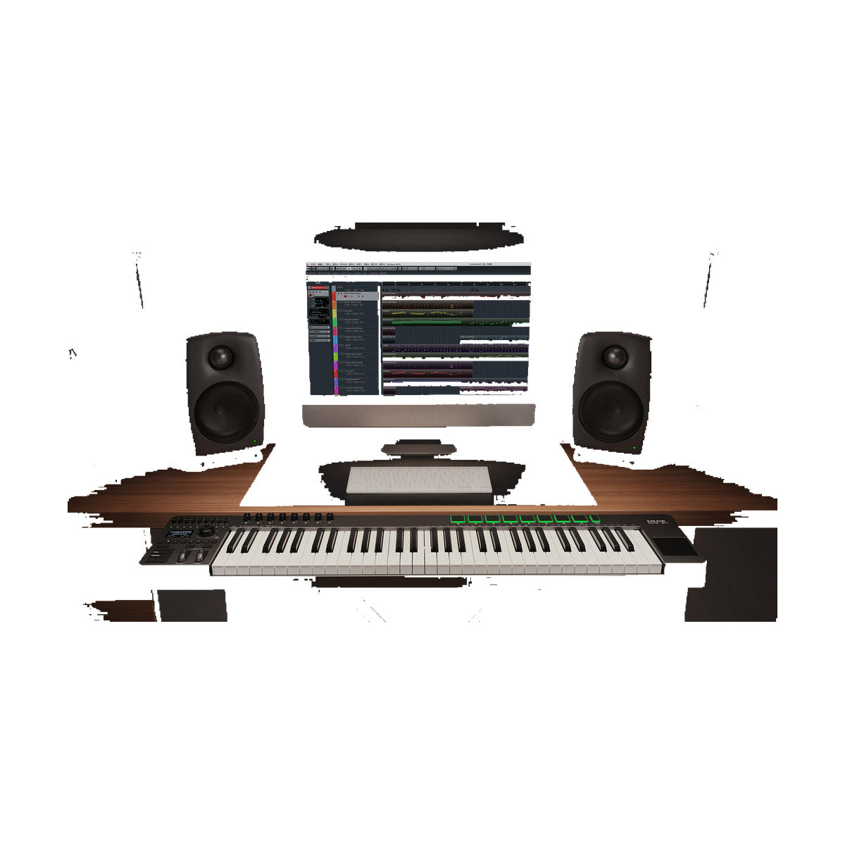 NUX NTK-61 61-Key MIDI Keyboard Controller with Aftertouch, Pads & DAW Controls — official NUX photo 8