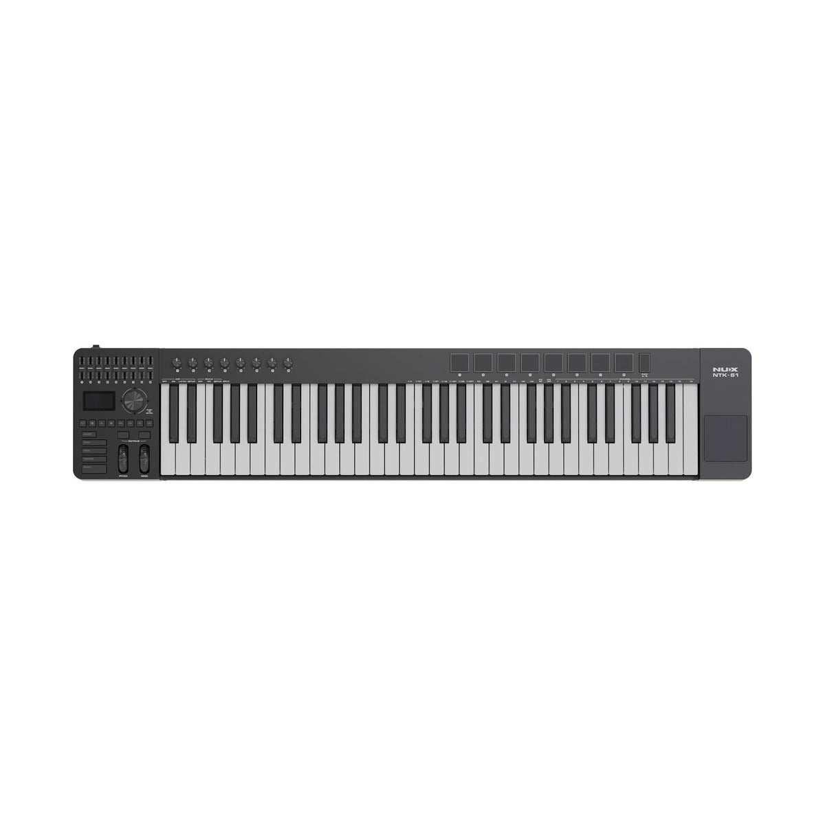 NUX NTK-61 61-Key MIDI Keyboard Controller with Aftertouch, Pads & DAW Controls — official NUX photo 1