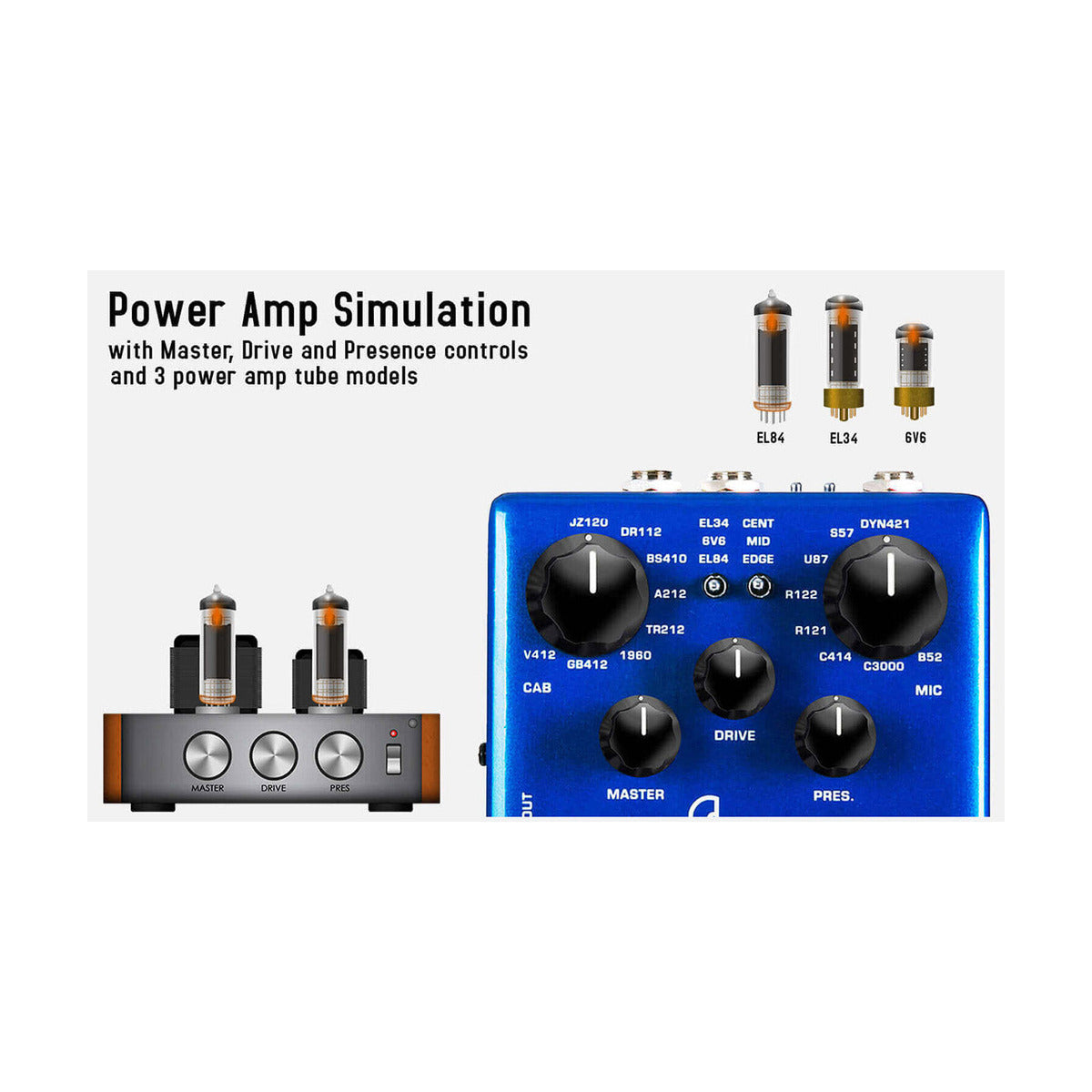 NUX NSS-5 Solid Studio IR & Amp Simulator Effects Pedal — official NUX photo 7