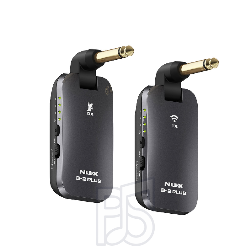 NUX B2 PLUS Wireless Guitar System – 2.4GHz Digital Low-Latency Plug-and-Play Wireless Kit