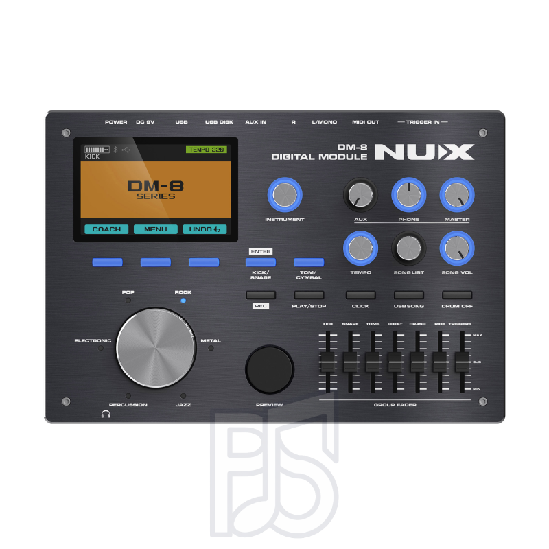 NUX DM-8 Digital Drum Kit – Professional Electronic Drum Set