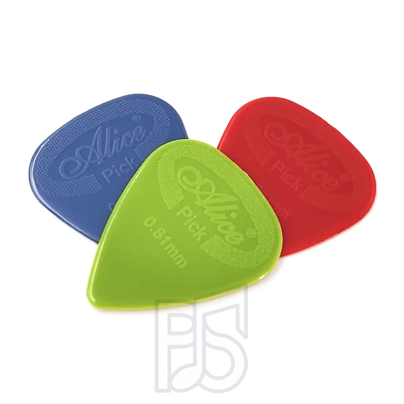 Alice Guitar Plectrums Pack of 6 Assorted Colours and Various Thickness