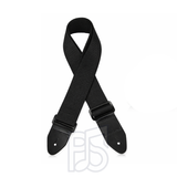 Alice A040-LB Adjustable Guitar Strap – 5cm Wide with Leather Ends & Pick Holder