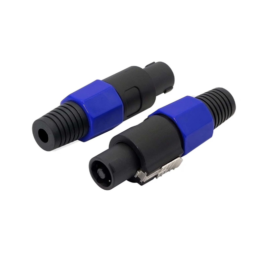 Speakon 4-Pole Inline Connectors 2 Pack Professional Audio Speaker Cable Plugs