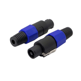 Speakon 4-Pole Inline Connectors 2 Pack Professional Audio Speaker Cable Plugs