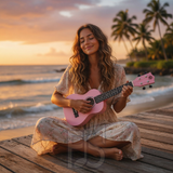 Pala 21" Pink Ukulele – Soprano Beginner Ukulele, Lightweight & Easy to Play