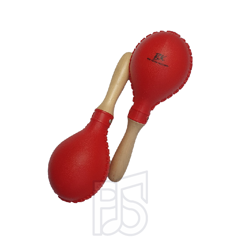 BK Red Plastic Maraca Set – Lightweight Percussion Shakers for Rhythm & Performance