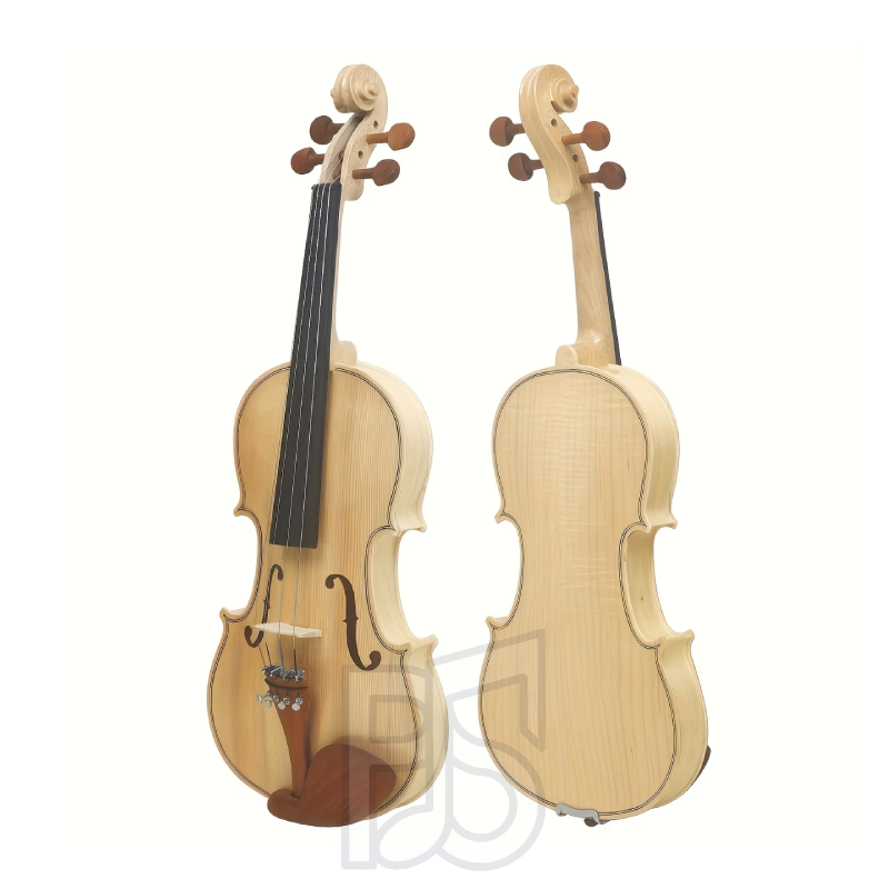 4/4 Full Size Violin Outfit – Natural Finish Spruce & Maple with Bow and Case