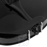 4/4 Full Size Black Violin Outfit – High Gloss Sparkle Finish with Bow and Case