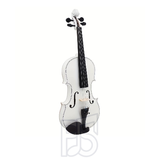 MBAT White Violin Outfit 4/4 Full Size – Basswood Student Violin Set with Bow, Case & Accessories