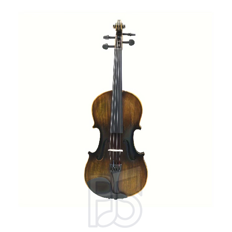 IRIN AV-610 4/4 Full Size Violin Outfit – Solid Spruce Top, Maple Back & Sides, Gloss Finish Intermediate Violin Set with Bow, Case & Accessories
