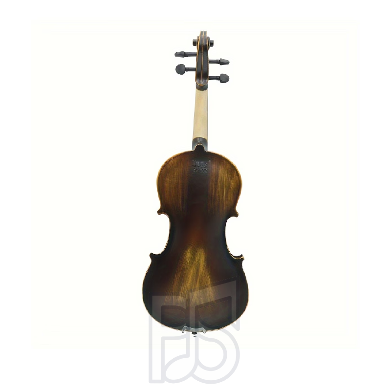 IRIN AV-610 4/4 Full Size Violin Outfit – Solid Spruce Top, Maple Back & Sides, Gloss Finish Intermediate Violin Set with Bow, Case & Accessories