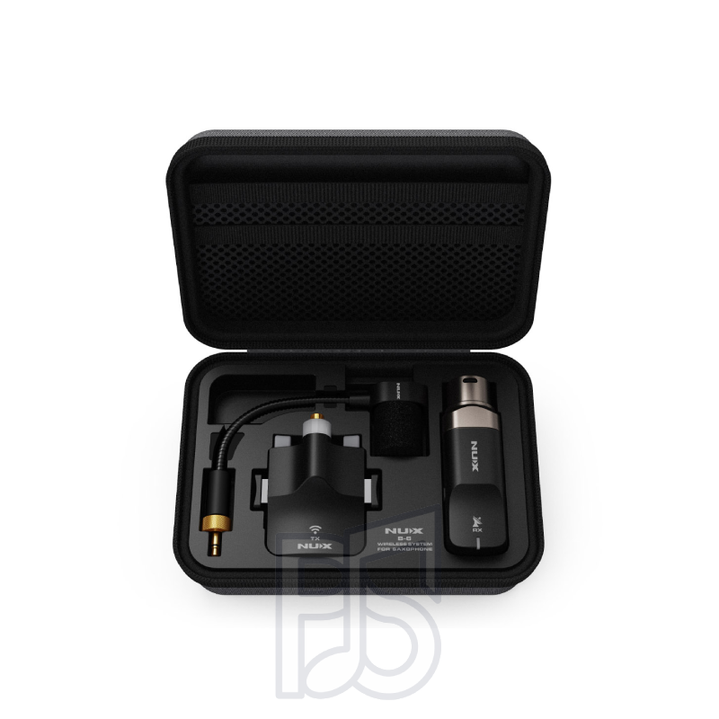NUX B6 Wireless Saxophone Microphone System – Rechargeable Clip-On Mic