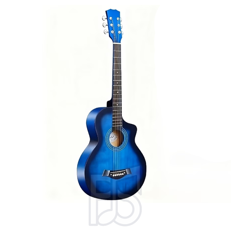 JF 38 Inch Acoustic Guitar – Barrel Shape Cutaway Wooden Guitar Package