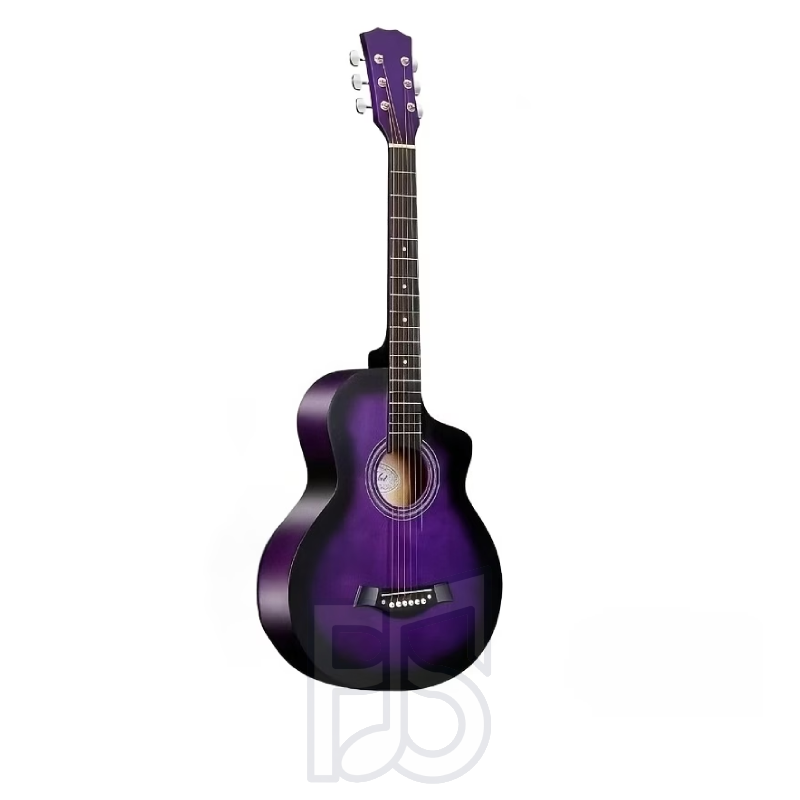 JF 38 Inch Acoustic Guitar – Barrel Shape Cutaway Wooden Guitar Package