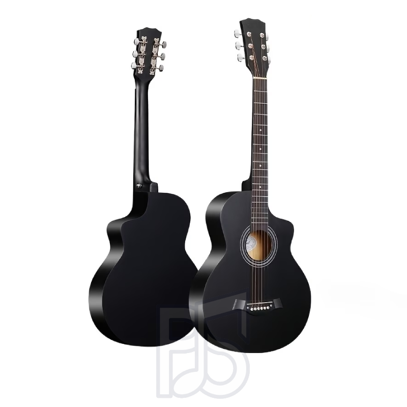 JF 38 Inch Acoustic Guitar – Barrel Shape Cutaway Wooden Guitar Package