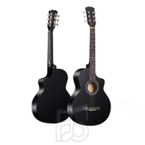 JF 38 Inch Acoustic Guitar – Barrel Shape Cutaway Wooden Guitar Package