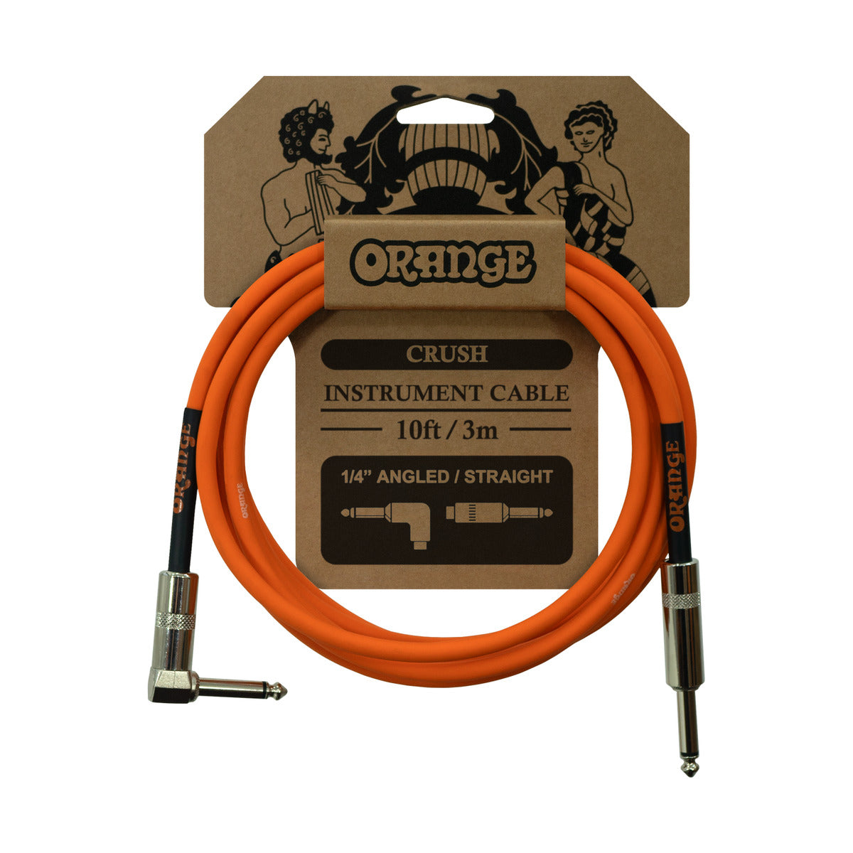 Orange Cable – Orange Crush Cable 10Ft Angled Jack