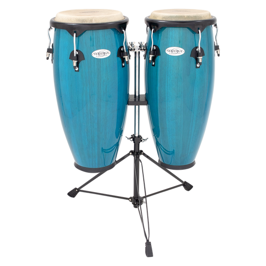 TOCA 10'' + 11'' Synergy Series CONGA SET WITH STAND - Bahama BLUE
