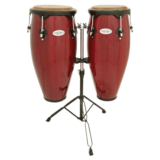 TOCA 10'' + 11'' Synergy Series CONGA SET WITH STAND - RED