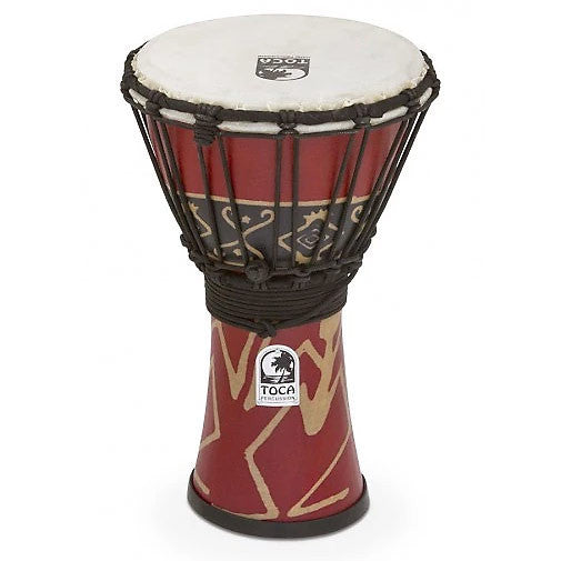 TOCA 7'' Freesyle Ropetuned Djembe - BALI RED
