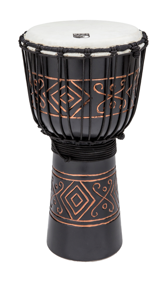 TOCA 10'' Street Series WOOD Djembe - BLACK ONYX