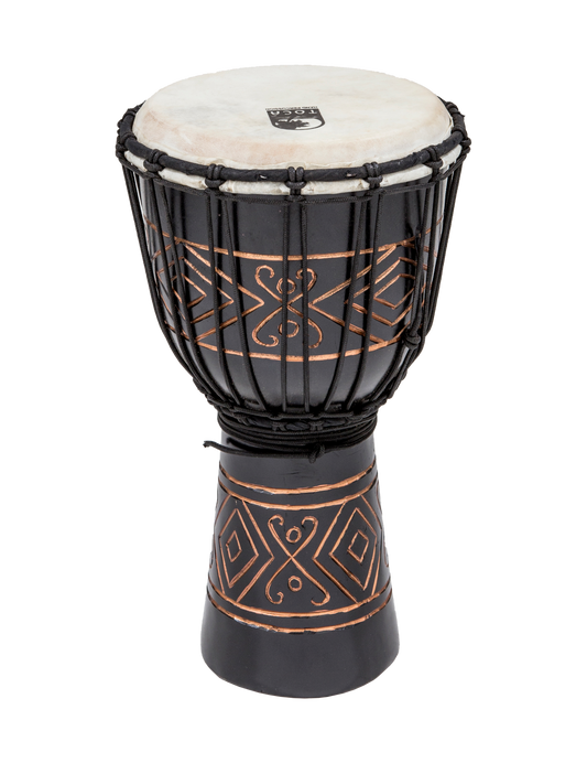 TOCA 8'' Street Series WOOD Djembe - BLACK ONYX