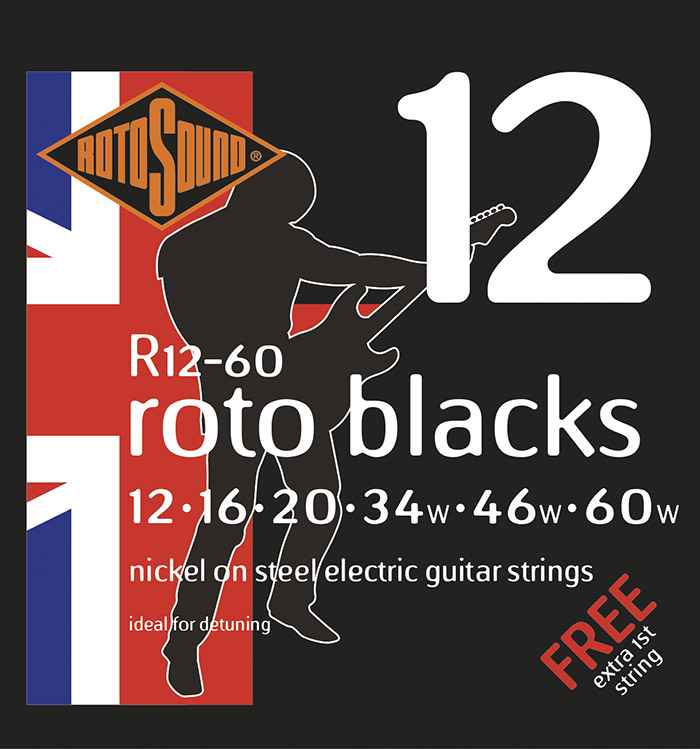 Rotosound Roto blacks Nickel – Gauge 12-60