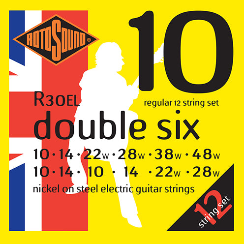 Rotosound Electric Guitar Strings –12-STRING NickelonSteel–Gauge10-48
