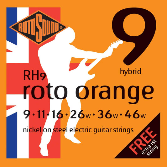 Rotosound Electric Guitar Strings – Nickel on Steel – Gauge 9-46