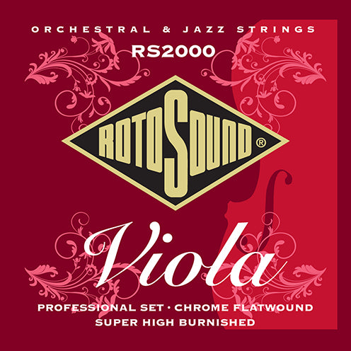 Rotosound Viola Strings - Chrome Flatwound